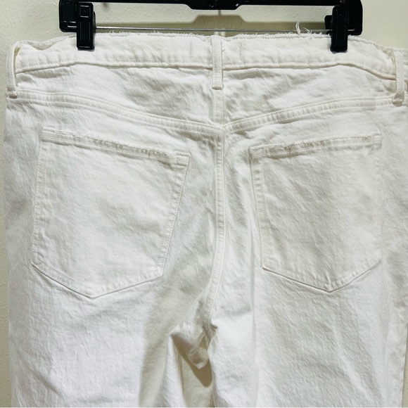Abercrombie & Fitch White Ultra High Rise 90s Straight Jean Women's Size 34/18 R - Picture 6 of 12
